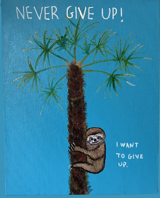 A5 Print Never Give Up